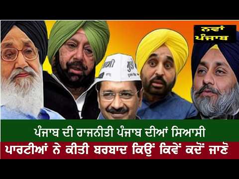 ਪੰਜਾਬ ਦੀ ਰਾਜਨੀਤੀ ਦਾ ਨਿਘਾਰ ਕਿਉਂ ਅਤੇ ਕਦੋਂ ਸੁ੍ਰੂ ਹੋਇਆ ਅਤੇ ਕਦੋਂ ਤੱਕ ਜਾਰੀ ਰਹੂ